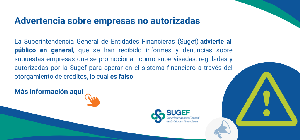 Banner empresas no autorizadas